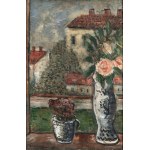 Emil SCHINAGEL (1899 - 1943), Still life against a background of architecture