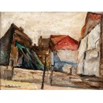 Zdzisław PRZEBINDOWSKI (1902 - 1986), Building - portrait of a girl - double-sided work