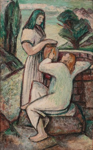 Zdzisław CYANKIEWICZ (CYAN) (1912 - 1981), Przy studni