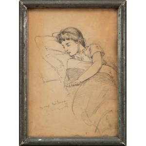 Ferdynand OLESIŃSKI (1859 - 1905), Sleeping Woman, 1889