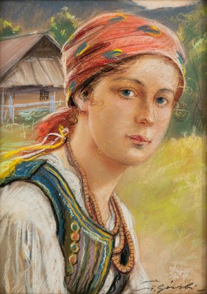 Stanislaw GÓRSKI (1887 - 1955), Portrait of a Krakowian woman