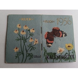 KALENDARZYK RUCH, 1956 R, MOTYL
