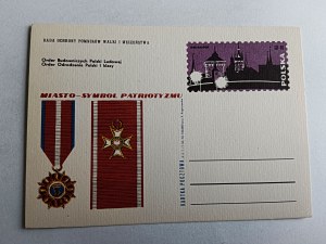 POSTCARD ORDER OF THE BUILDERS OF PEOPLE'S POLAND, REBIRTH OF POLAND AND CLASS