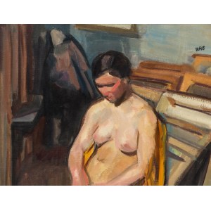 Wojciech Weiss (1875 Leorda na Bukowina - 1950 Krakow), Half-act of a woman