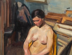 Wojciech Weiss (1875 Leorda na Bukowinie - 1950 Kraków), Półakt kobiety