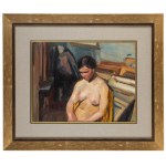 Wojciech Weiss (1875 Leorda na Bukowina - 1950 Krakow), Half-act of a woman