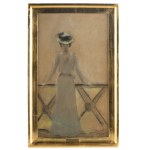 Teodor Axentowicz (1859 Braszów/Rumunia - 1938 Kraków), Dama w kapeluszu, 1905 r.