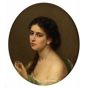 Ekaterina Nikolaevna Khilkova (1827-1876), Portret dziewczyny z sekretnikiem, ok. 1850 r.