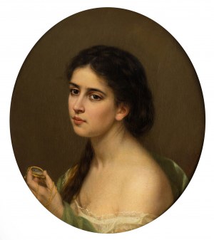 Jekatěrina Nikolajevna Chilková (1827-1876), Portrét dívky se sekretářem, asi 1850.