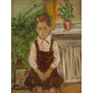 Irena Weiss aka Aneri (1888 Łódź - 1981 Kraków), Portrait of a girl at the window