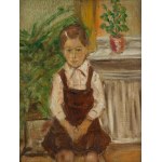 Irena Weiss zw. Aneri (1888 Łódź - 1981 Kraków), Portret dziewczynki przy oknie
