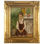 Irena Weiss aka Aneri (1888 Łódź - 1981 Kraków), Portrait of a girl at the window