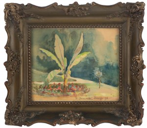 Bronisława Rychter-Janowska (1868 Kraków - 1953 tamże), Ogród w Trenczynie