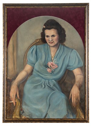 Janusz Janowski (1902 Warszawa-1982 tamże), Portret kobiety, 1943 r.