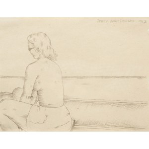 Jerzy Nowosielski (1923 Kraków - 2011 tamże), Kobieta na plaży, 1962 r.