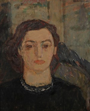 Jan Wodyński (1903 Jasło -1988 Warszawa), Portret kobiety, 1953 r.