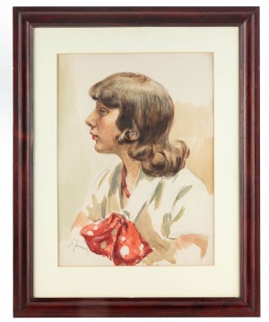 Stanisław Żurawski (1889 Krosno - 1976 Kraków), Portret Krystyny Rumian (żony Szancenbacha)