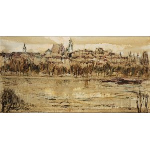 Bronisława Wilimowska (1909-2004), Warszawa - Widok na Stare Miasto, 1977 r.