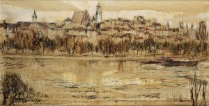 Bronisława Wilimowska (1909-2004), Warszawa - Widok na Stare Miasto, 1977 r.