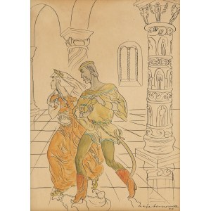 Maja Berezowska (1893 Baranowicze - 1978 Warsaw), Court scene, 1955.