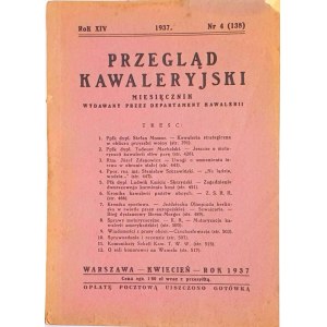 PRZEGLĄD KAWALERYJSKI Nr 4 (138) 1937