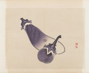 Kōno Bairei (1844-1895), wyd. Yamada Shinzaburo, Bakłażany, Kioto, 1913 r.