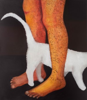 Karolina Jabłońska (ur. 1991), Mężczyzna z kotem, 2015