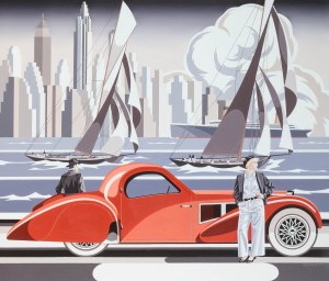 Tomasz Kostecki (ur. 1964), Kobieta i czerwone Bugatti, 2025
