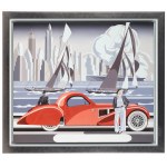 Tomasz Kostecki (b. 1964), Woman and red Bugatti, 2025