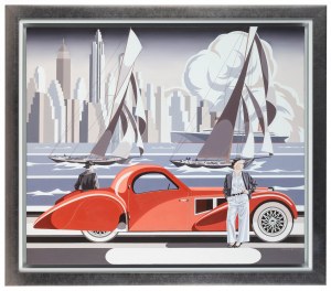 Tomasz Kostecki (ur. 1964), Kobieta i czerwone Bugatti, 2025