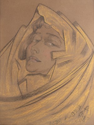 Stanisław Ignacy Witkiewicz (1885 Warszawa - 1939 Jeziory na Polesiu), Portret Anny M., IX 1931
