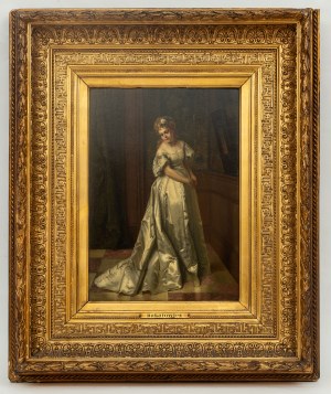 Władysław Bakałowicz (1833 Chrzanów - 1903 Paryż), Młoda dama z różą we włosach