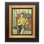 Zygmunt Menkes (1896 Lviv - 1986 Riverdale), Woman with a zither