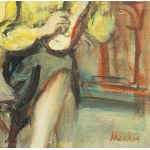 Zygmunt Menkes (1896 Lviv - 1986 Riverdale), Woman with a zither