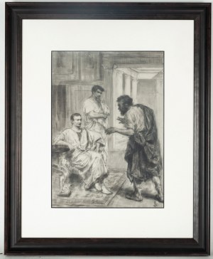 Jan Styka (1858 Lwów - 1925 Rzym), Szkic do „Quo vadis” Henryka Sienkiewicza „Je suis un philosophe…”