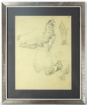 Jan Styka (1858 Lwów - 1925 Rzym), Szkic do obrazu „Przysięga Witolda”