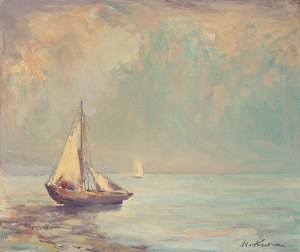 Marian Mokwa (1889 Malary - 1987 Sopot), Na brzegu