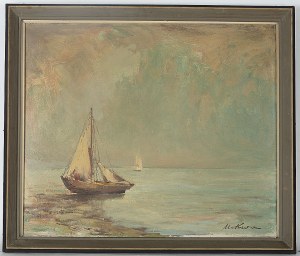Marian Mokwa (1889 Malary - 1987 Sopot), Na brzegu