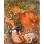 Zygmunt Menkes (1896 Lwów - 1986 Riverdale), Dziewczyna z bukietem kwiatów, ok. 1928