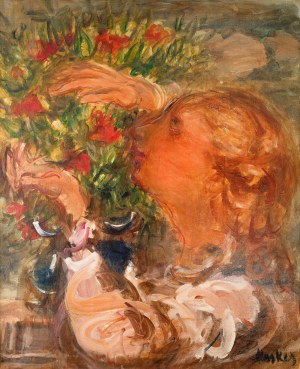 Zygmunt Menkes (1896 Lwów - 1986 Riverdale), Dziewczyna z bukietem kwiatów, ok. 1928