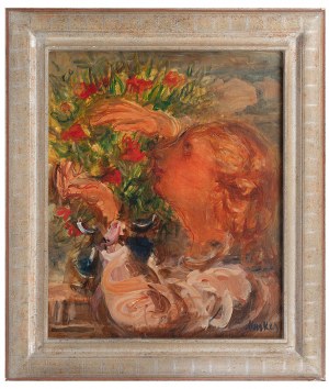 Zygmunt Menkes (1896 Lwów - 1986 Riverdale), Dziewczyna z bukietem kwiatów, ok. 1928