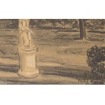Jean Peské (1870 Gołta/Ukraina-1949 Le Mans), Widok z parku