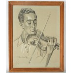 Henryk Berlewi (1894 Warszawa - 1967 Paryż), Skrzypek, 1943 r.