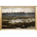 Zygmunt Józefczyk (1881 Krakov - 1966), Divé kačice nad mokraďami, 1928.