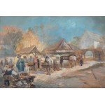 Stanisław Batowski Kaczor (1866 Lwów - 1946 tamże), Na targu