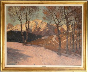 Robert F. Curry (1872 Boston - 1955 Riederau/Ammersee), Pejzaż zimowy