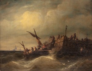 Eduard Hildebrandt (1817 Gdańsk-1868 Berlin), Sztorm