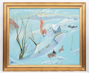 Czesław Tumielewicz (ur. 1942 Lida), Zamarznięte jezioro, 1997 r.
