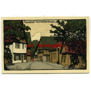 Wschowa - Fraustadt - Hutmacherstrasse - Steindruk