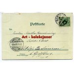 Gliwice - Gleiwitz - Kościół - Wilhelmstrasse - Litografia